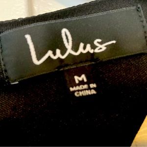 Black Lulus dress
